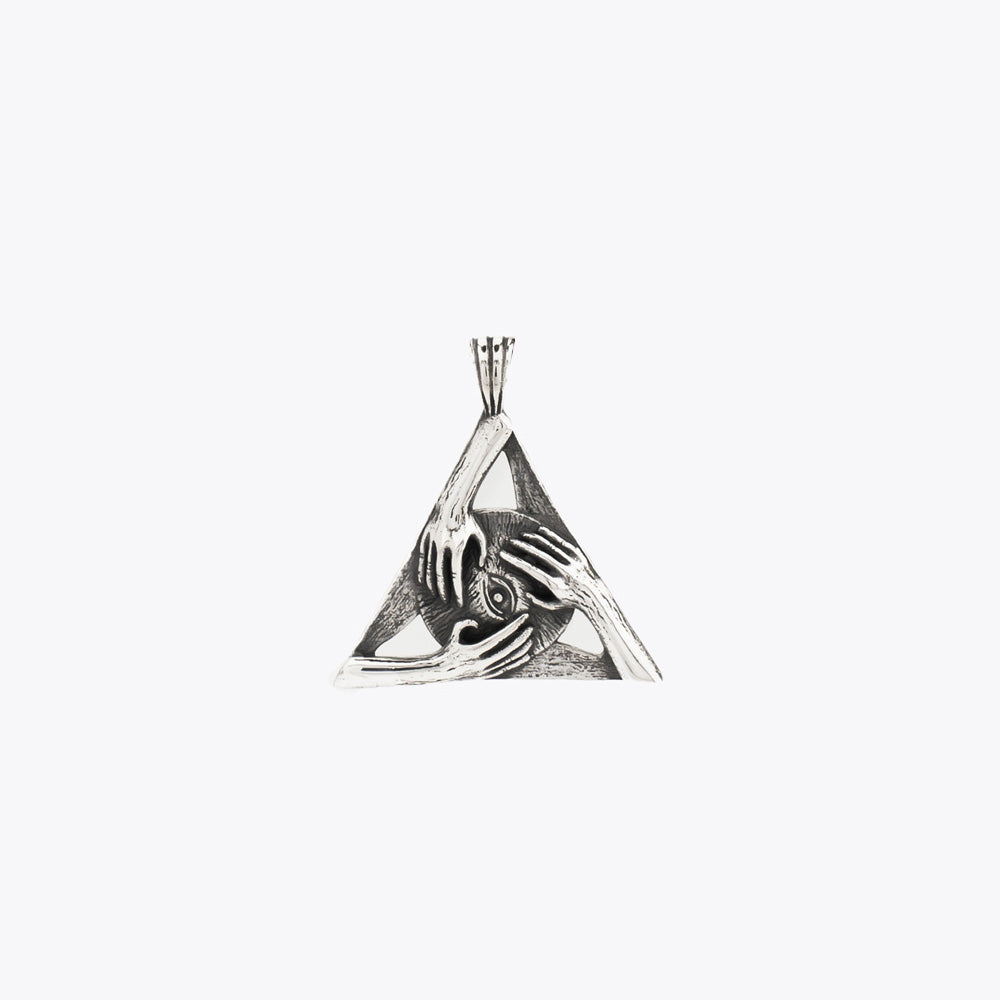 Silberne Halskette mit Anhänger „Auge des Horus“ BLARY096