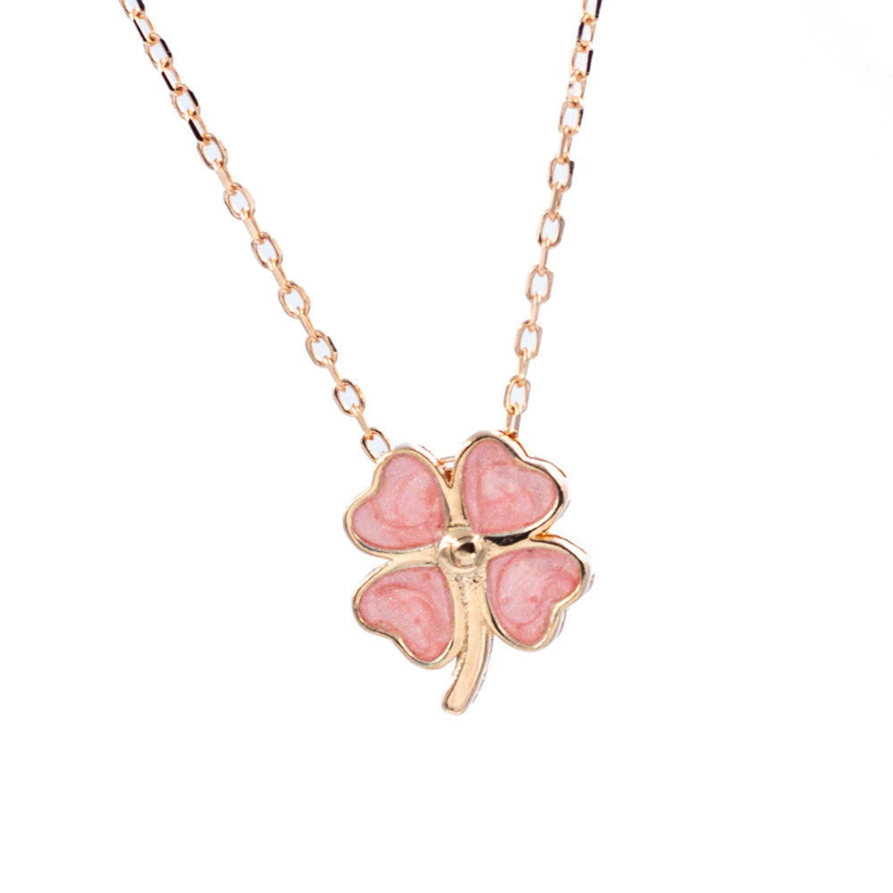 by LYDIAN 925 sterling zilveren ketting met klavertje vier