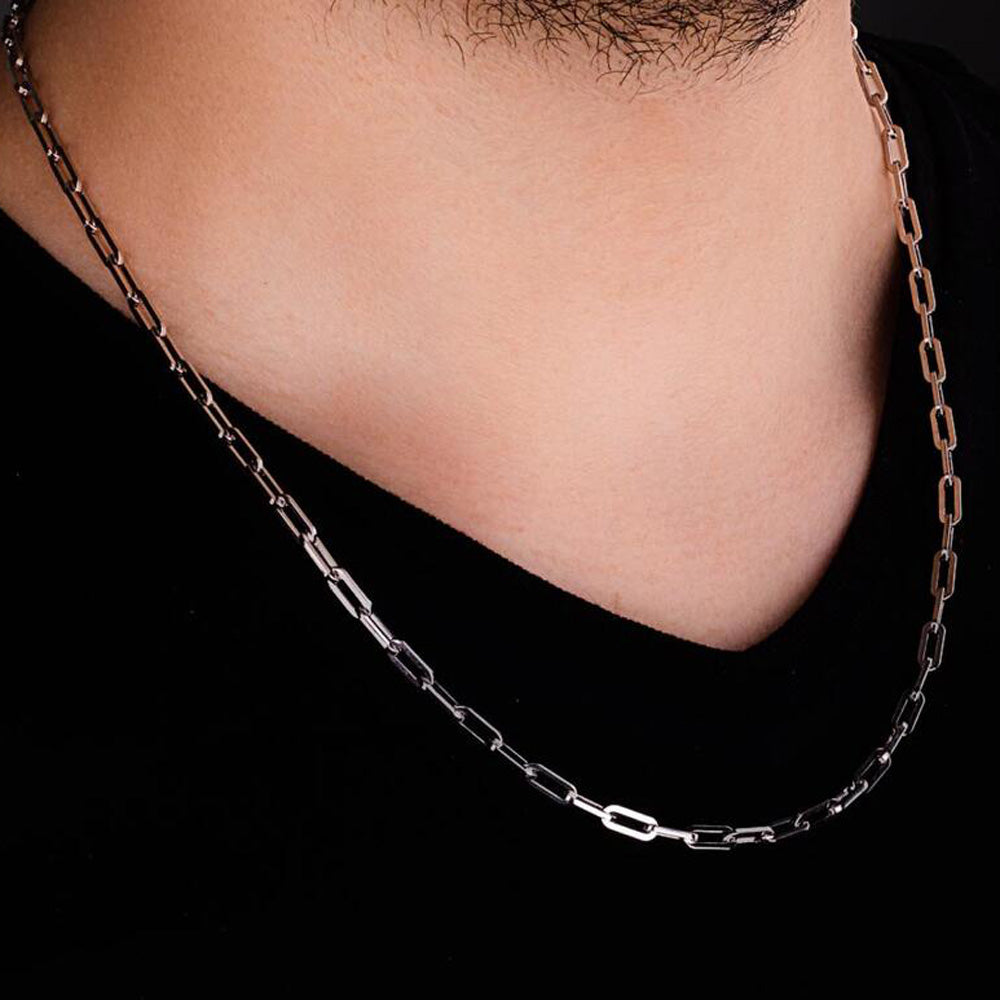Silberne Gliederkette Herren (55cm)