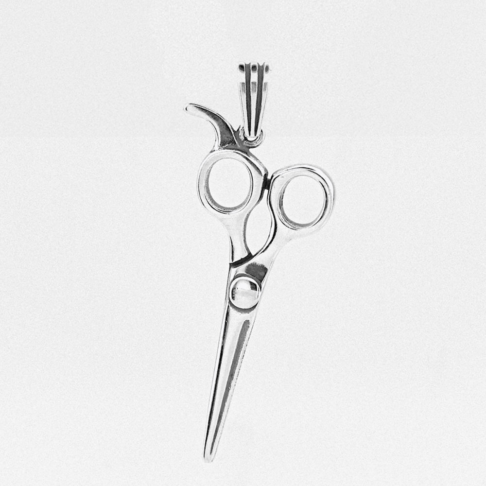 Zilveren Schaar ketting hanger