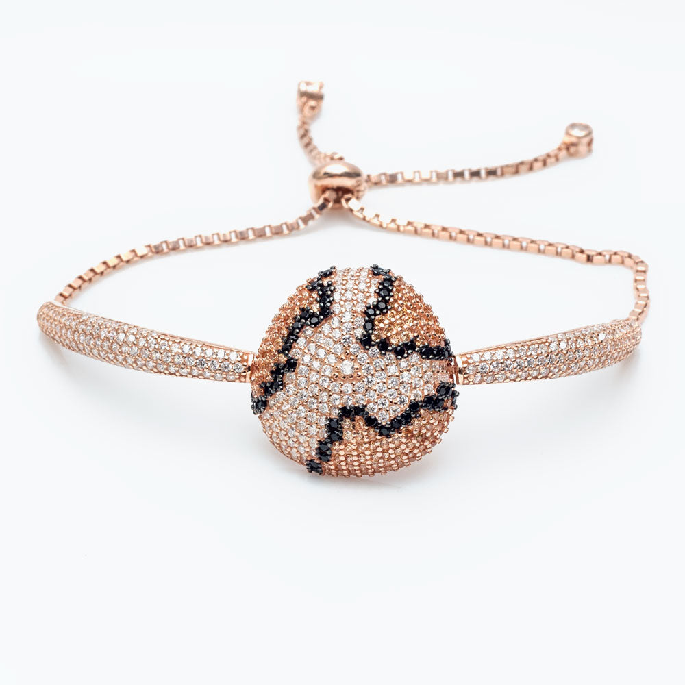 von LYDIAN Rosésilbernes Armband mit Zirkonia LYMA074