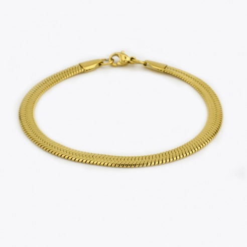 Armband met platte schakel