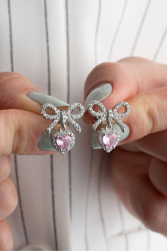 Sweetheart Bow – 925 Sterling Zilver Oorbellen