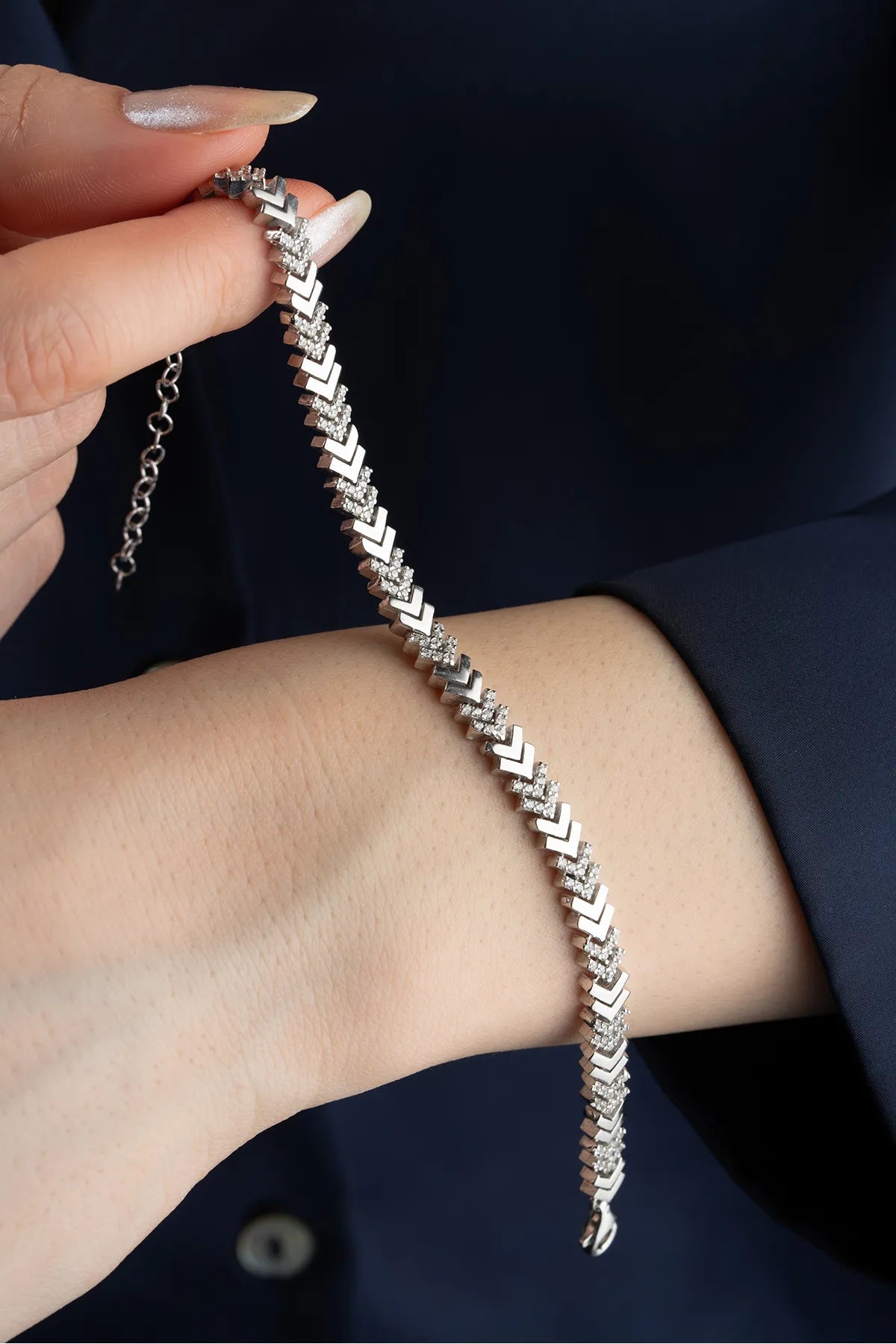 Vibe Armband - 925 Silber mit Zirkonia - von Lydian