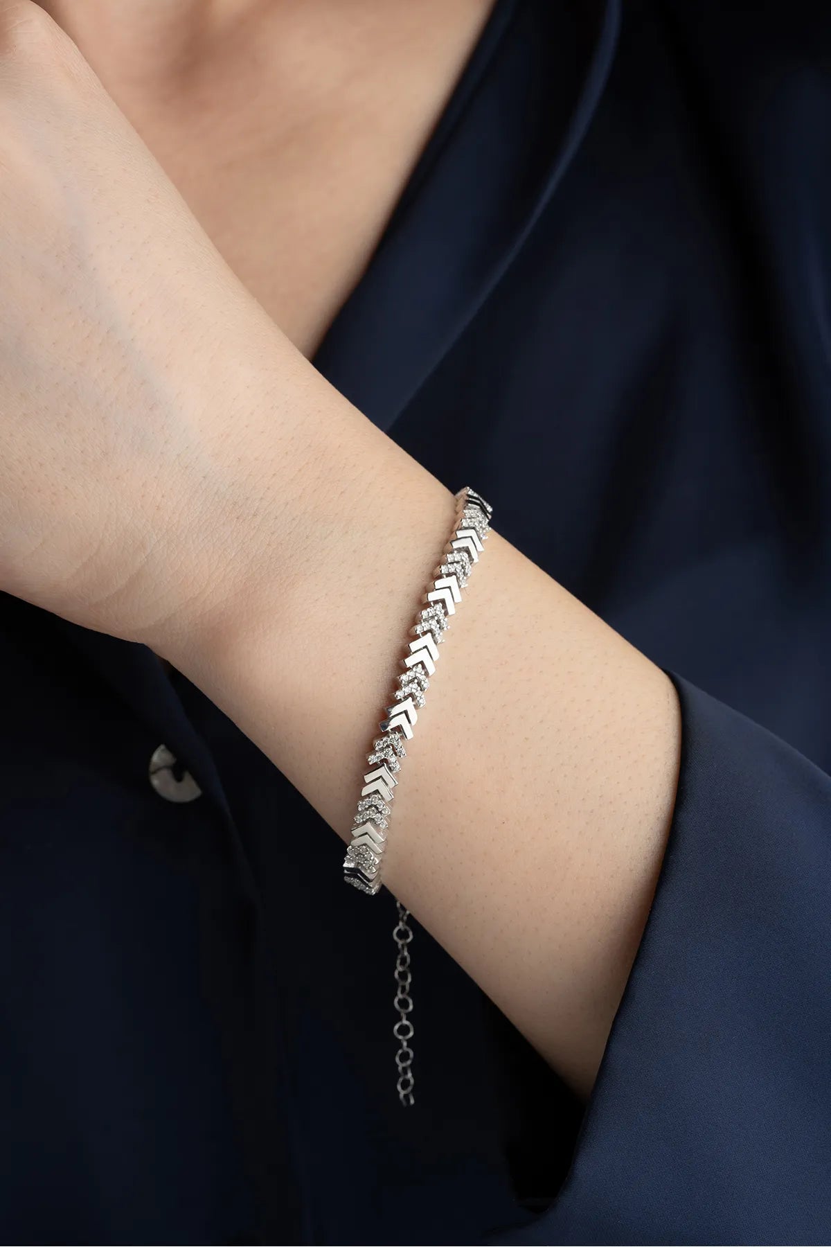 Vibe Armband - 925 Silber mit Zirkonia - von Lydian