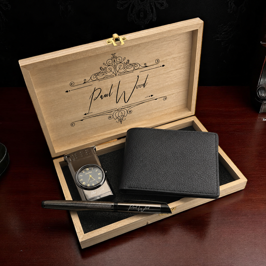 Personalisierte Geschenkset - Stift - Brieftasche - leichter - Geschenkset
