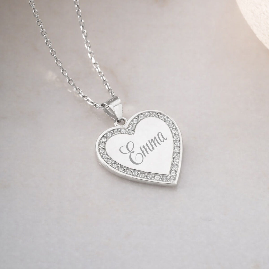 Gepersonaliseerde Naamketting met Hart