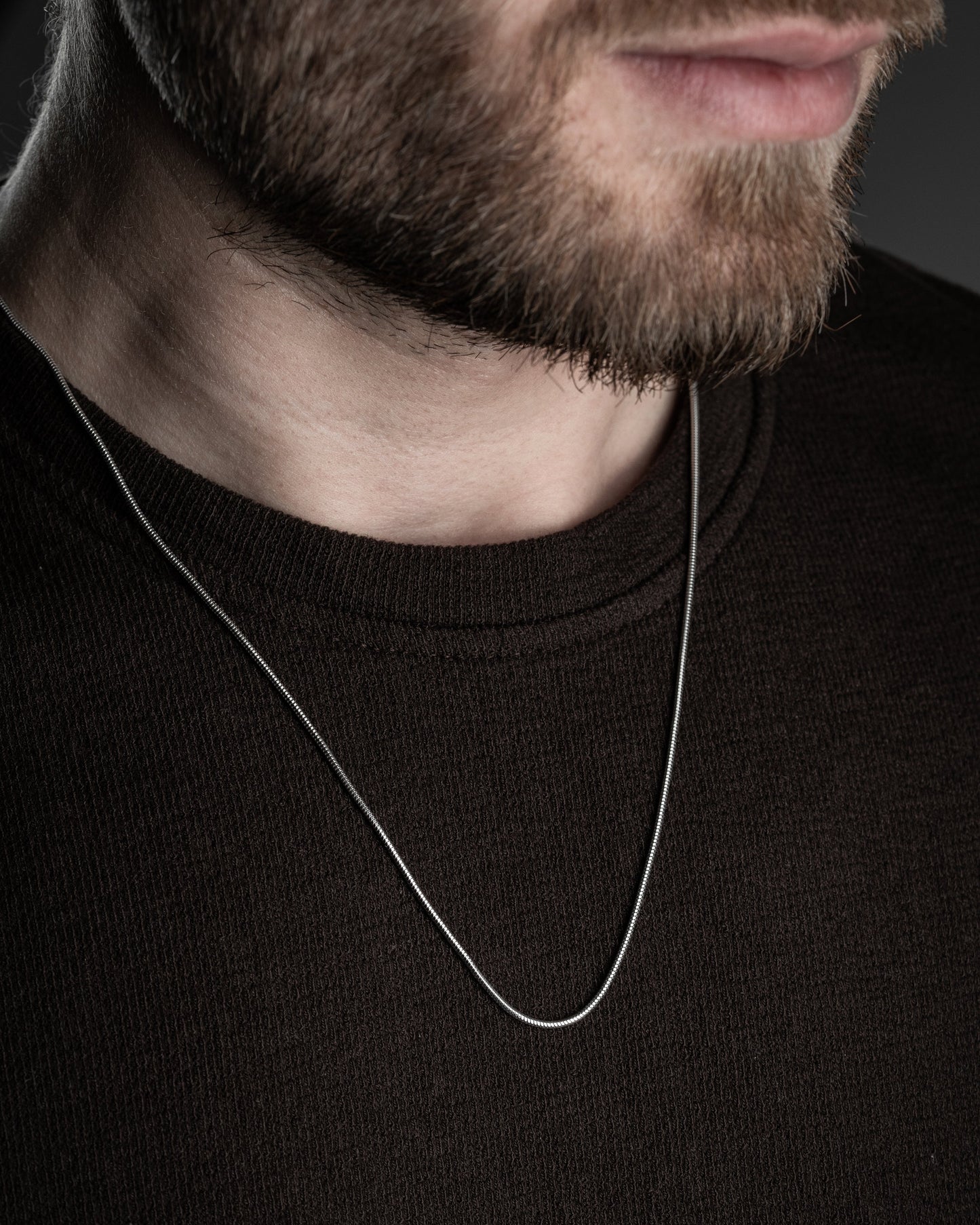 Minimal Herenketting van 925 Sterling Zilver