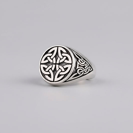 VARQ Herenring met Keltisch Motief – 925 Sterling Zilver