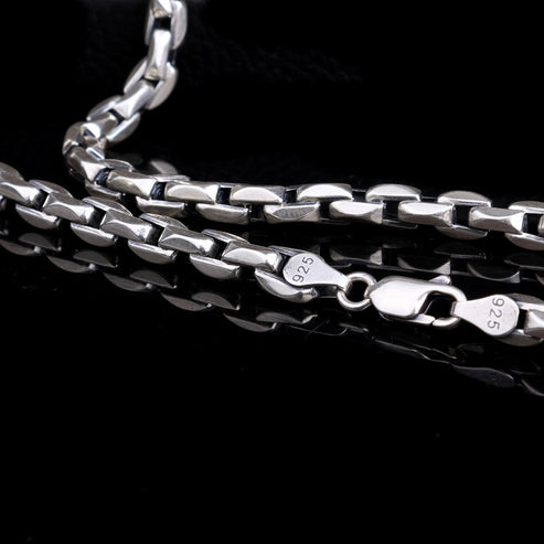 Herren-Seilkette aus 925er Sterlingsilber – 63 cm