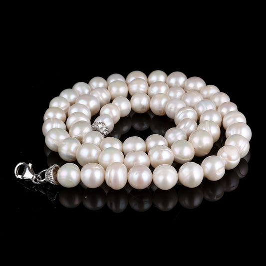 925 Zilver Clip Sluiting Cultuurparel Halsketting – 50 cm