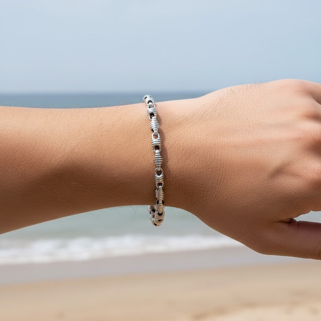 Iron Pulse 925 Zilveren Armband voor Heren