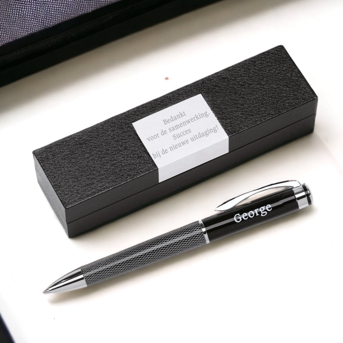 Personalisiertes Stiftset – Schreibset mit gravierter Box