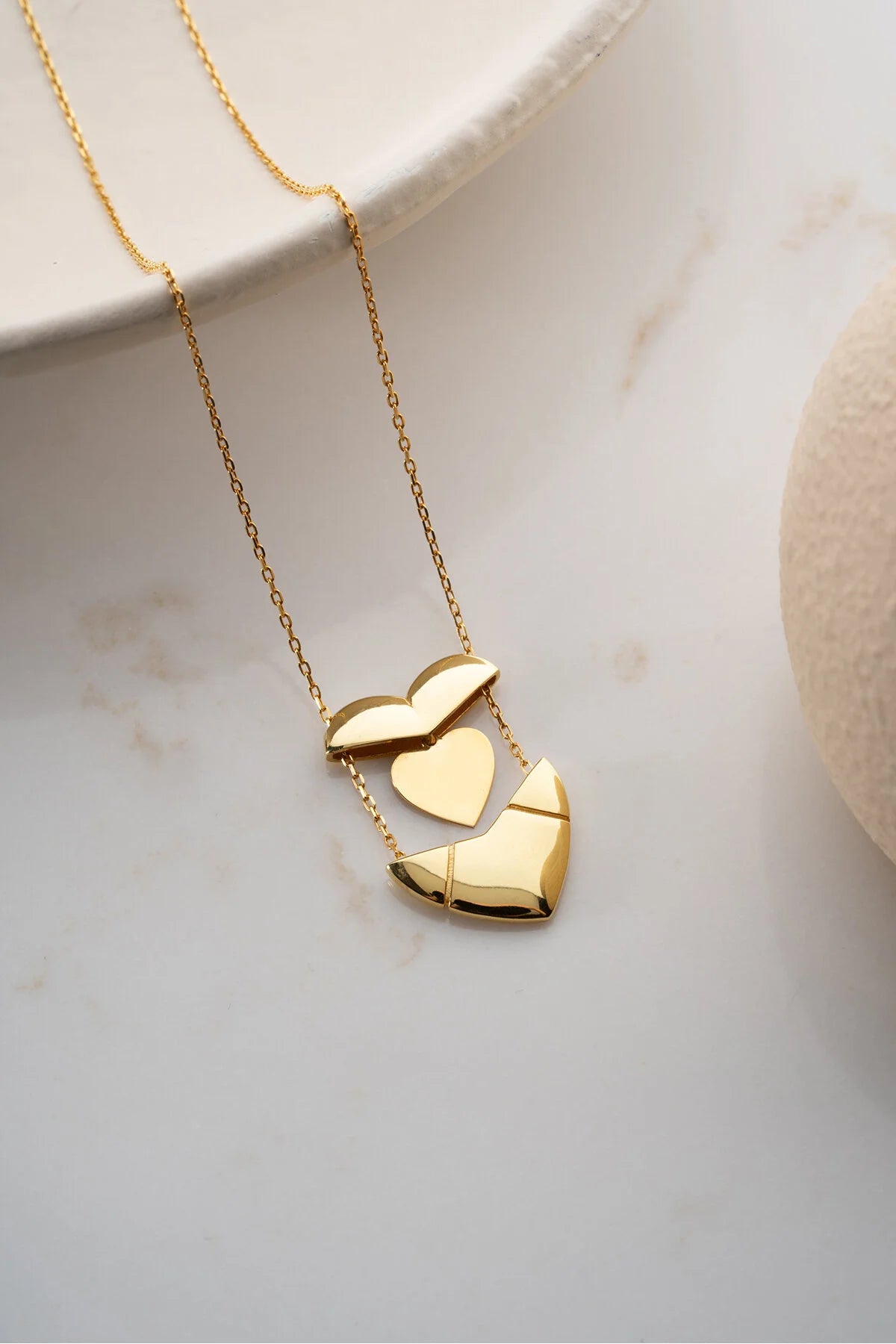 925 Zilver Hart Naamketting