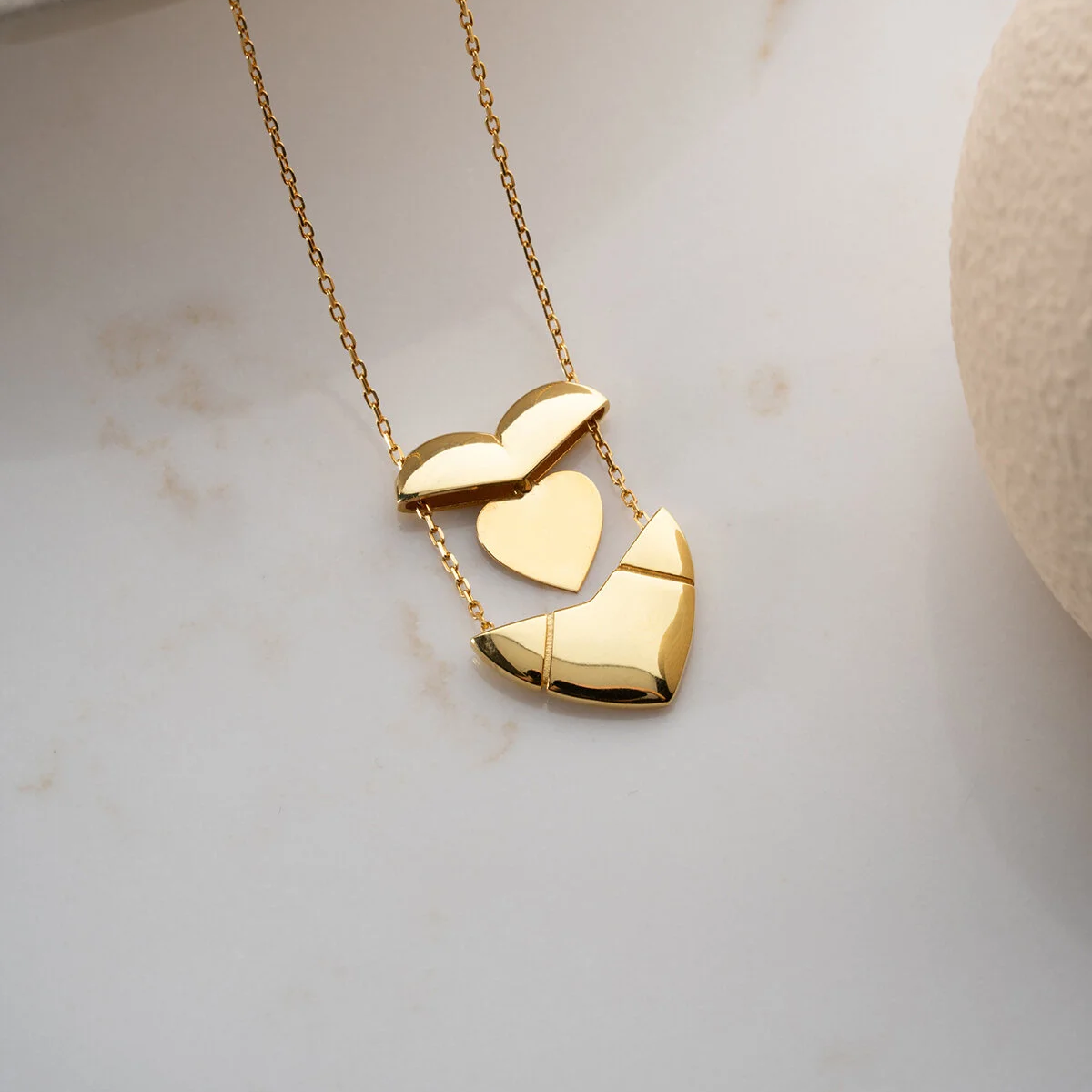 925 Zilver Hart Naamketting