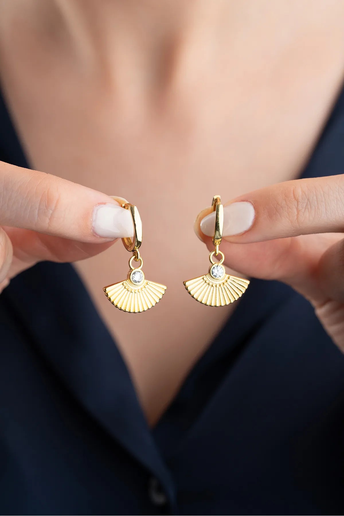 925 Sterling Zilveren Oorbellen met Witte Zirkonia