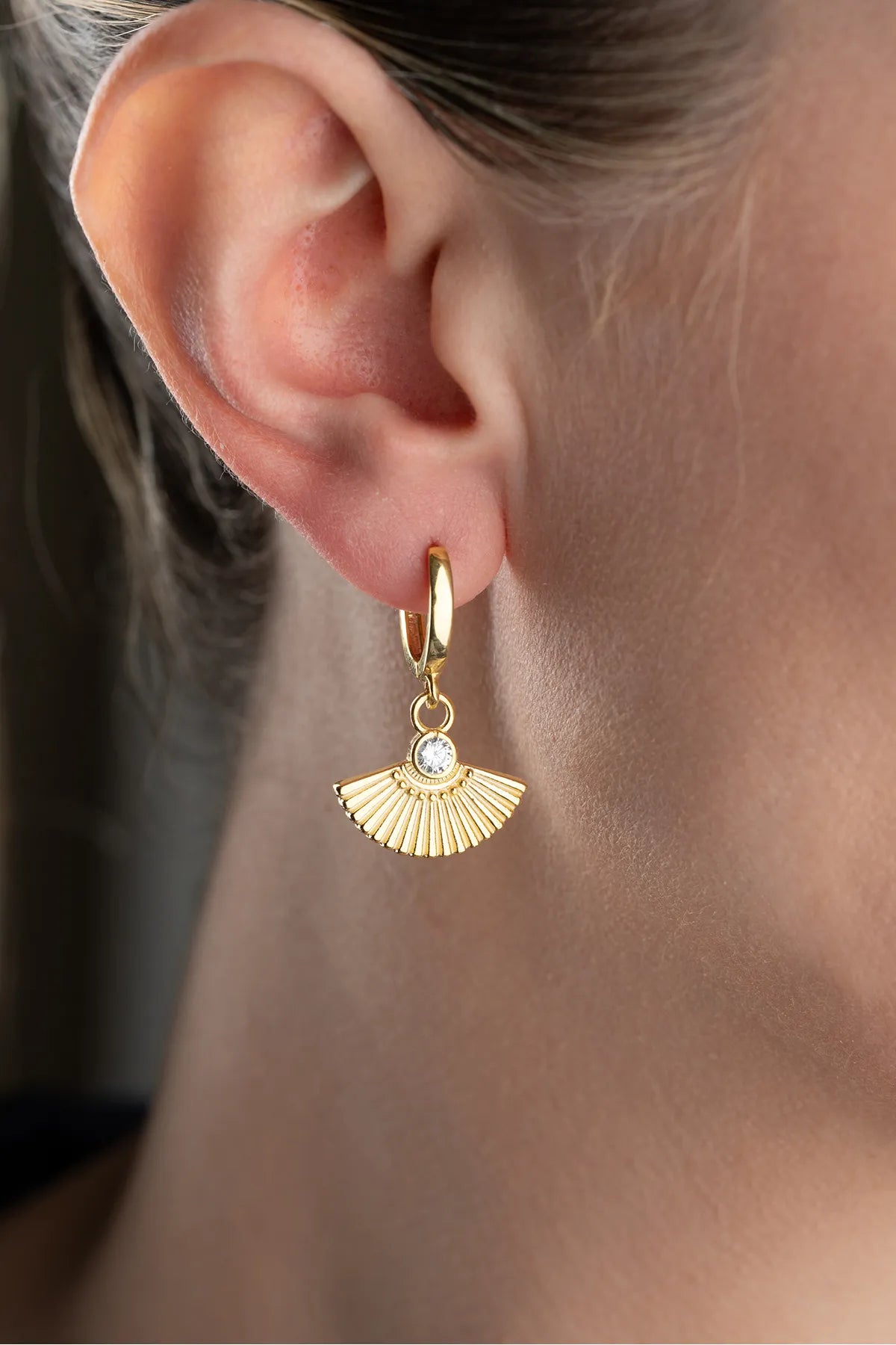925 Sterling Zilveren Oorbellen met Witte Zirkonia