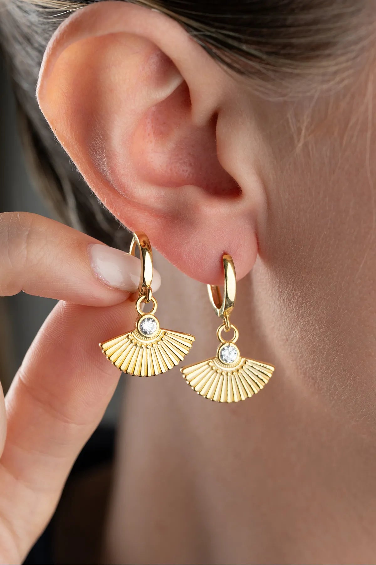 925 Sterling Zilveren Oorbellen met Witte Zirkonia