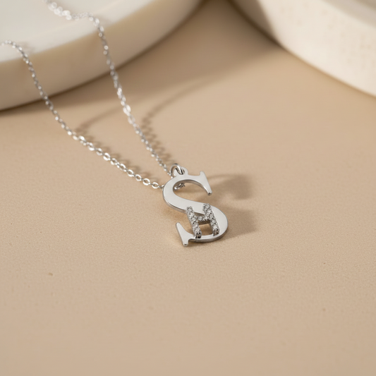 Personalisierte Anfangskette von 925 Silber