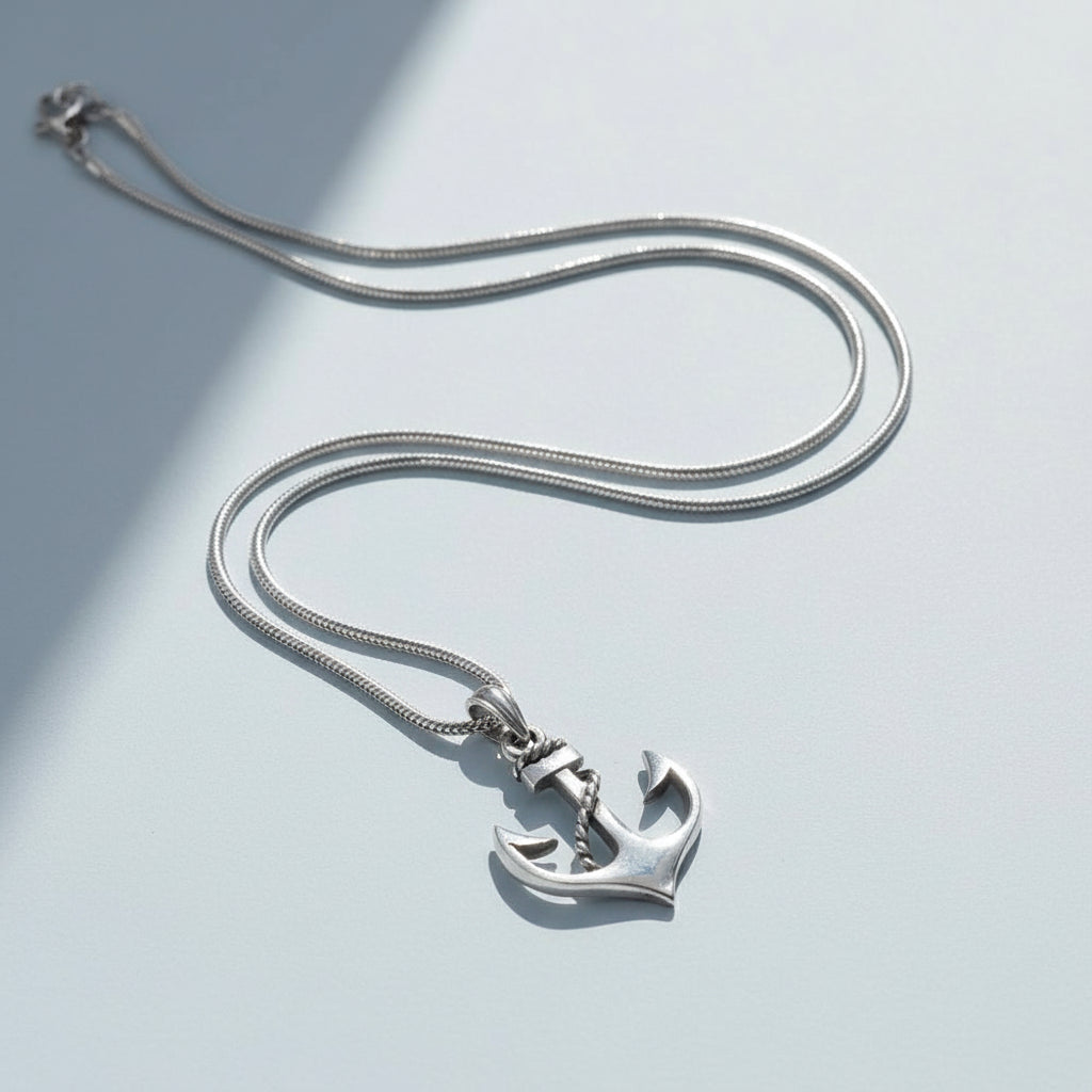 Von LYDIAN Silberne Halskette mit Anker BLYDK082