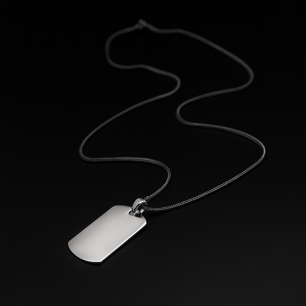 Personalisierte Namenskette aus 925er Silber (60 cm Kette)
