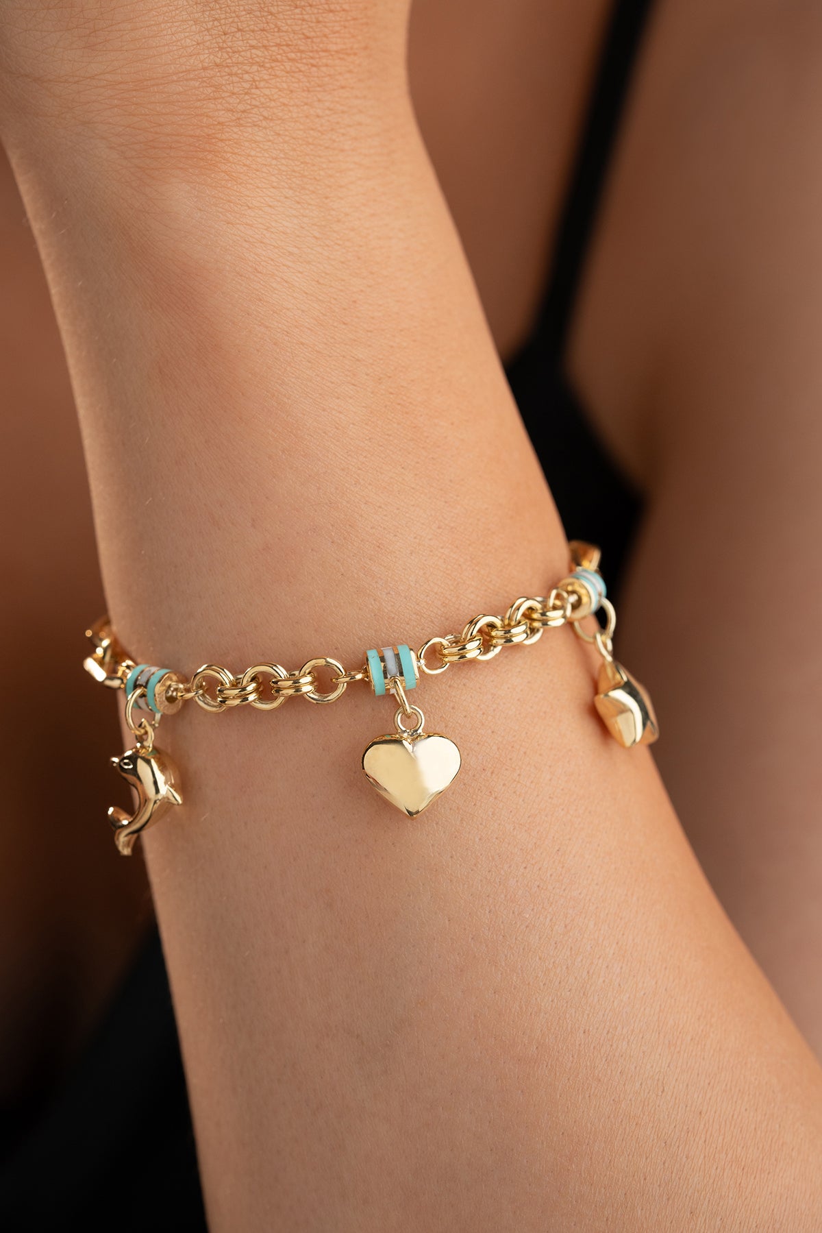 Charm Armband met Hart, Ster en Maan | 925 Zilver