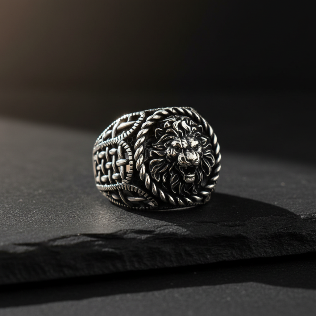 Lion Zegelring Heren ORTBL182
