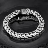925 Sterling Zilver Chain Armband 9,5 mm ORTBS006