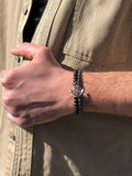 Anker Armband Obsidian en Hematiet ARLB-29