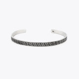 Zilveren Cuff Armband Mannen  GREEK