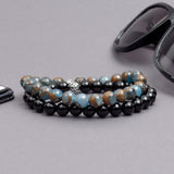 Kralen Armband Ster Onyx BGS002