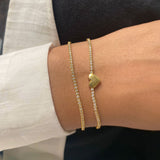 Lydian 925 sterling zilveren armband met hart