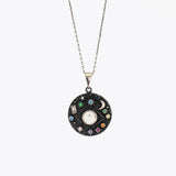 Oog Medaillon - met sterren ketting hanger