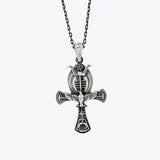 Egyptische Ankh handgemaakte zilveren kettinghanger BLARY0122