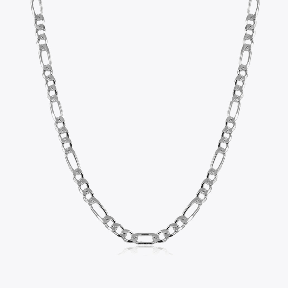 Silberne Figaro-Halskette Herren 6,5 mm BLMN010