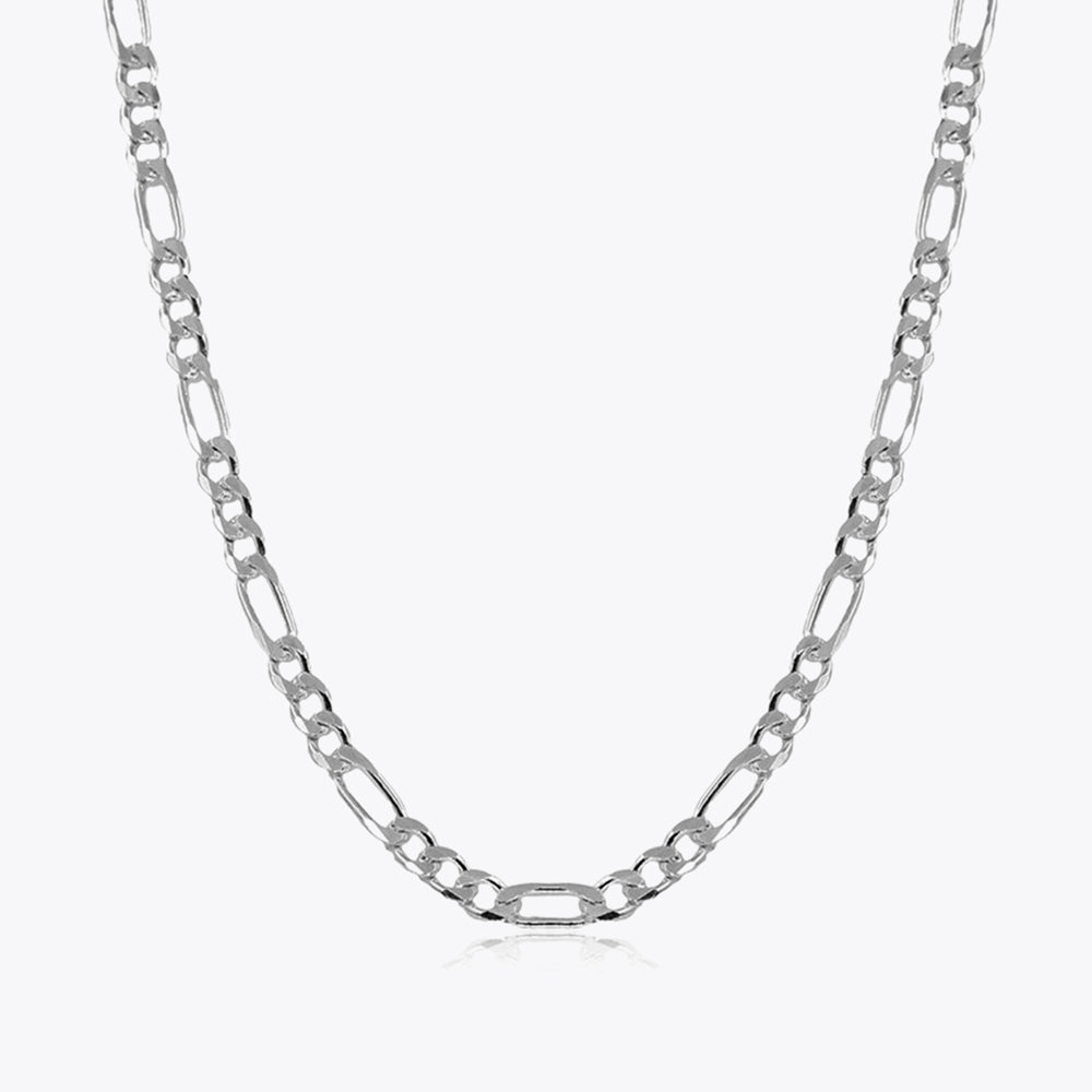Silberne Figaro-Halskette Herren 7,5 mm BLMN011