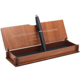 Personalisiertes Stift-Set – Schreibset mit gravierter Holzbox BLP012