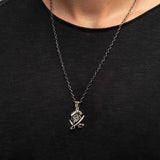 Caribische Piraat Ketting Schedel Hanger 925 Zilver BLPTK002