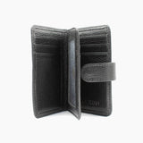 Kartenetui aus schwarzem Leder 3301
