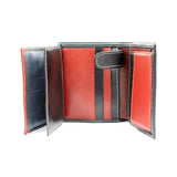 Zwart & Rode Leren Portemonnee  BLW153_51