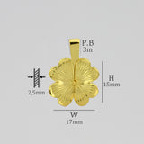 Klaver Naamketting in Sterling Zilver