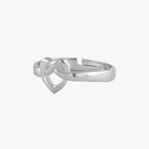 Forever connected hart ring - 925 Sterling Zilver