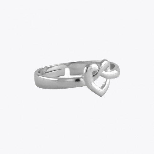 Forever connected hart ring - 925 Sterling Zilver